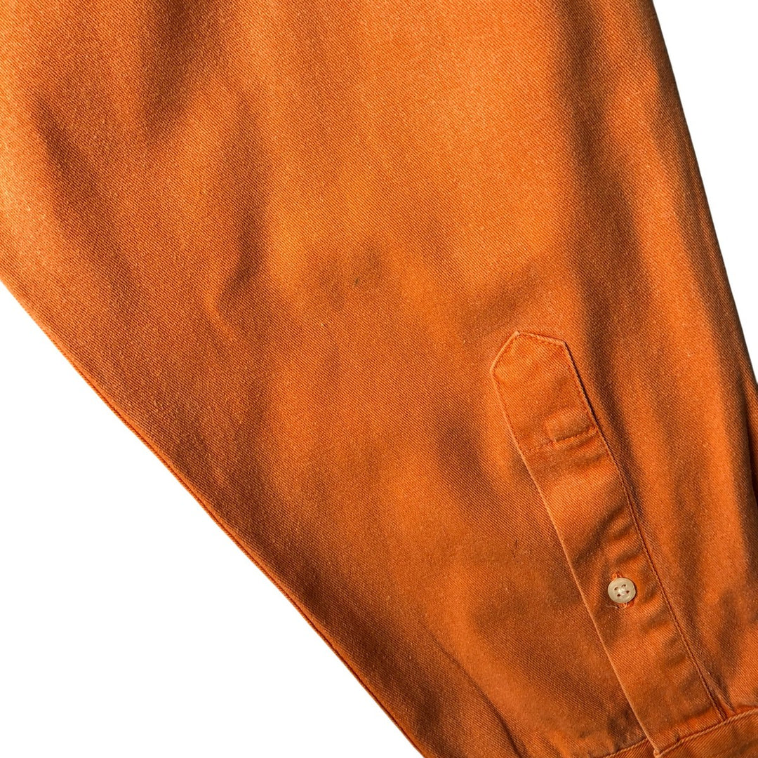 90'S GAP Vintage Long Sleeve Button-Down Shirt, Men's Size L cotton orange type Vintage Second Hand