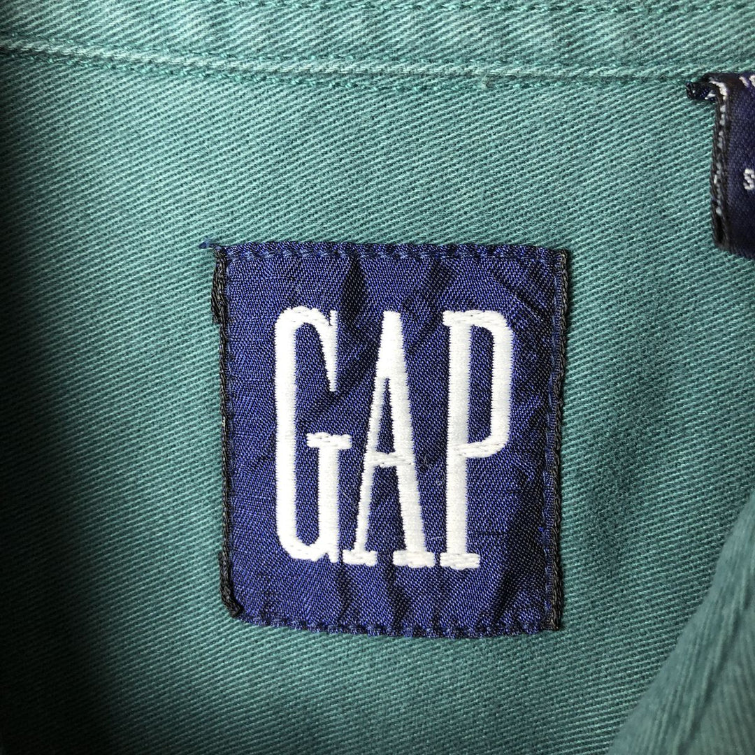 90'S GAP Vintage Long Sleeve Cotton Shirt, Men's XL cotton Green type dark green Vintage Second Hand