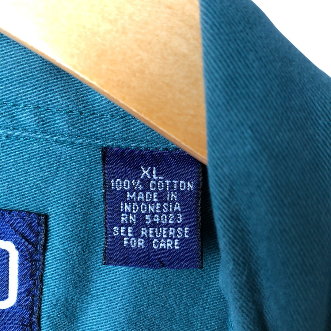 90'S GAP Vintage Long Sleeve Cotton Shirt, Men's XL cotton Green type dark green Vintage Second Hand