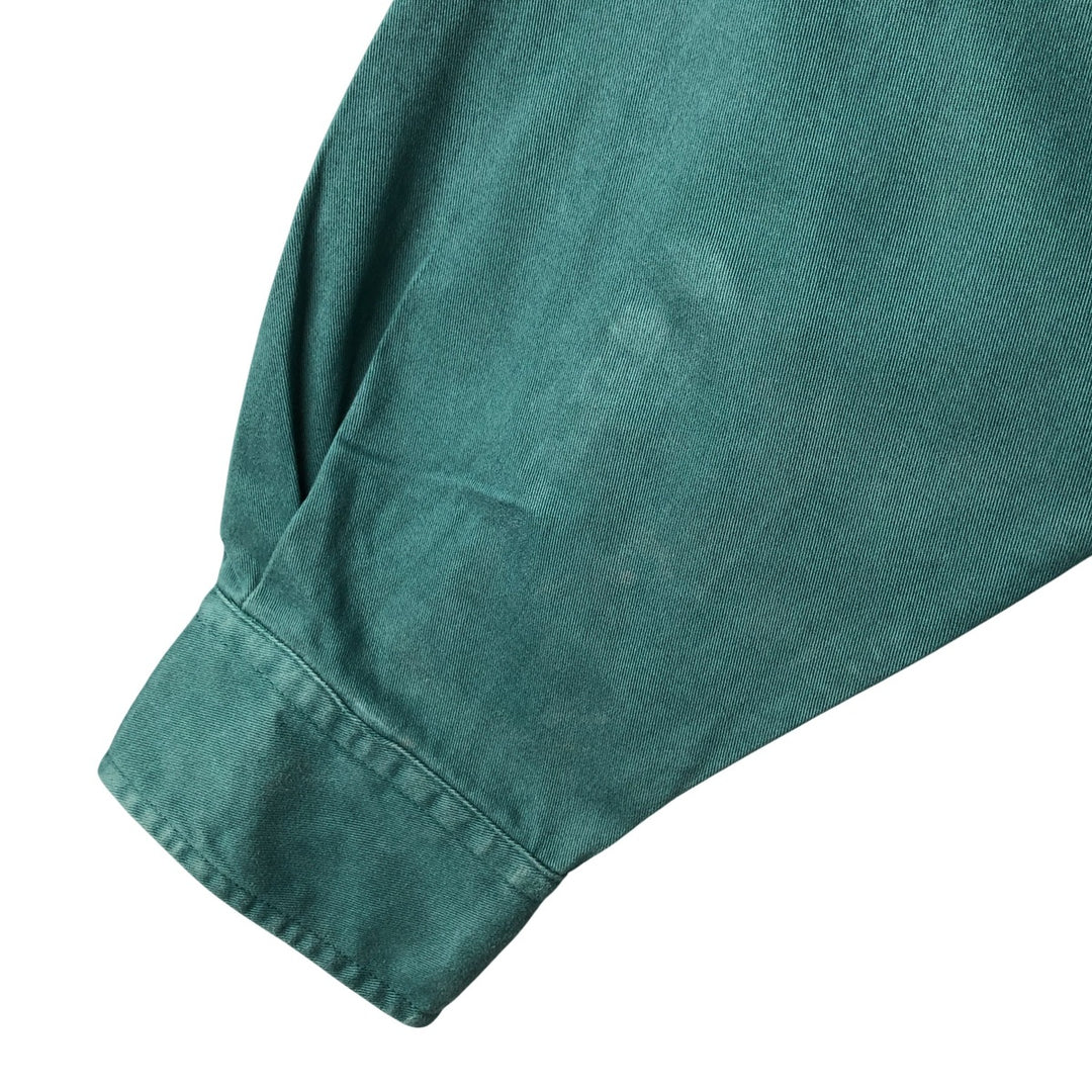 90'S GAP Vintage Long Sleeve Cotton Shirt, Men's XL cotton Green type dark green Vintage Second Hand