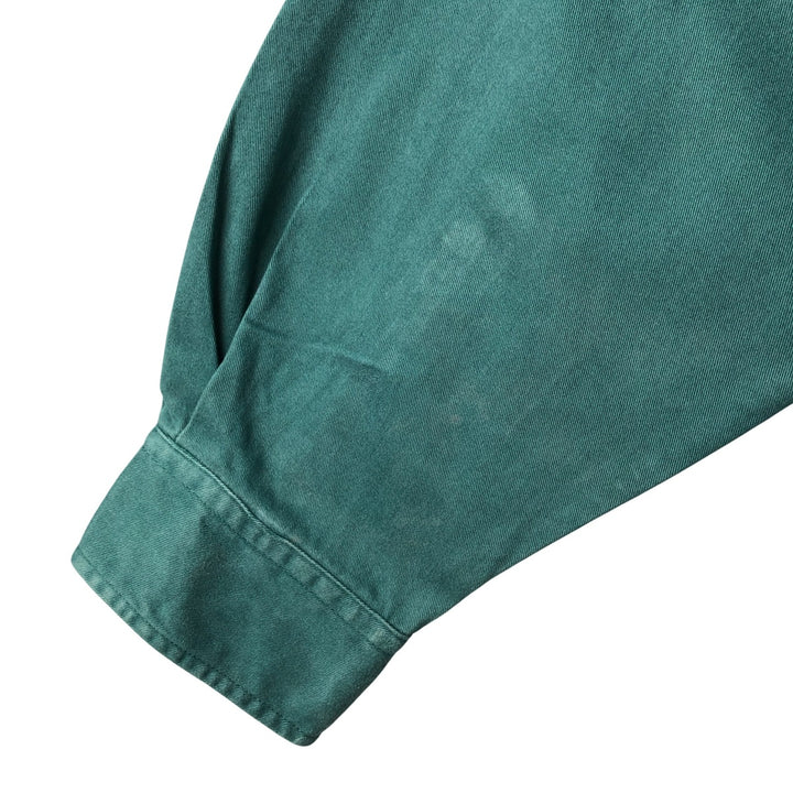 90'S GAP Vintage Long Sleeve Cotton Shirt, Men's XL cotton Green type dark green Vintage Second Hand