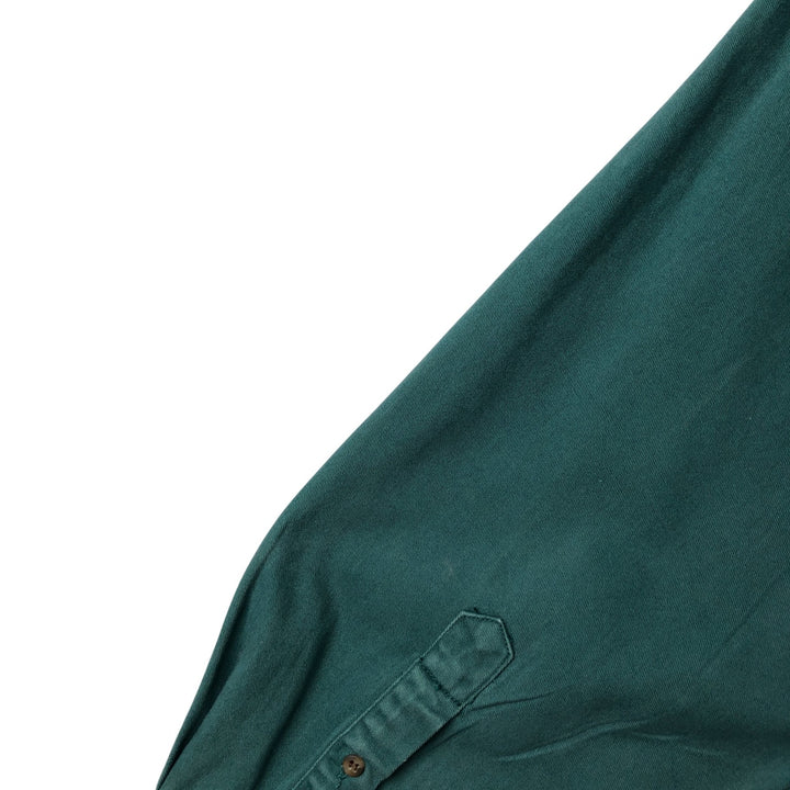 90'S GAP Vintage Long Sleeve Cotton Shirt, Men's XL cotton Green type dark green Vintage Second Hand