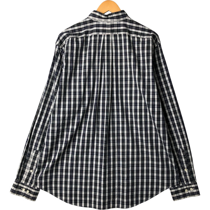 Ralph Lauren Classic Fit Long Sleeve Button Down Check Shirt Men's XL cotton white type Vintage Second Hand