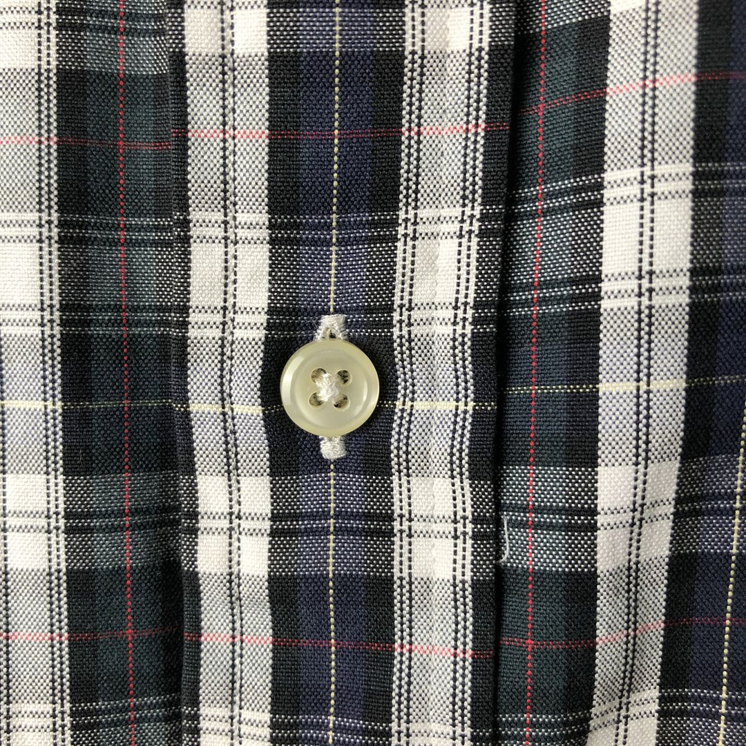 Ralph Lauren Classic Fit Long Sleeve Button Down Check Shirt Men's XL cotton white type Vintage Second Hand