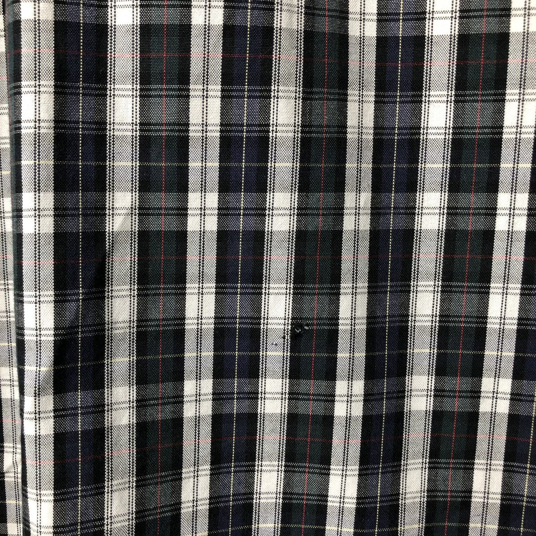 Ralph Lauren Classic Fit Long Sleeve Button Down Check Shirt Men's XL cotton white type Vintage Second Hand