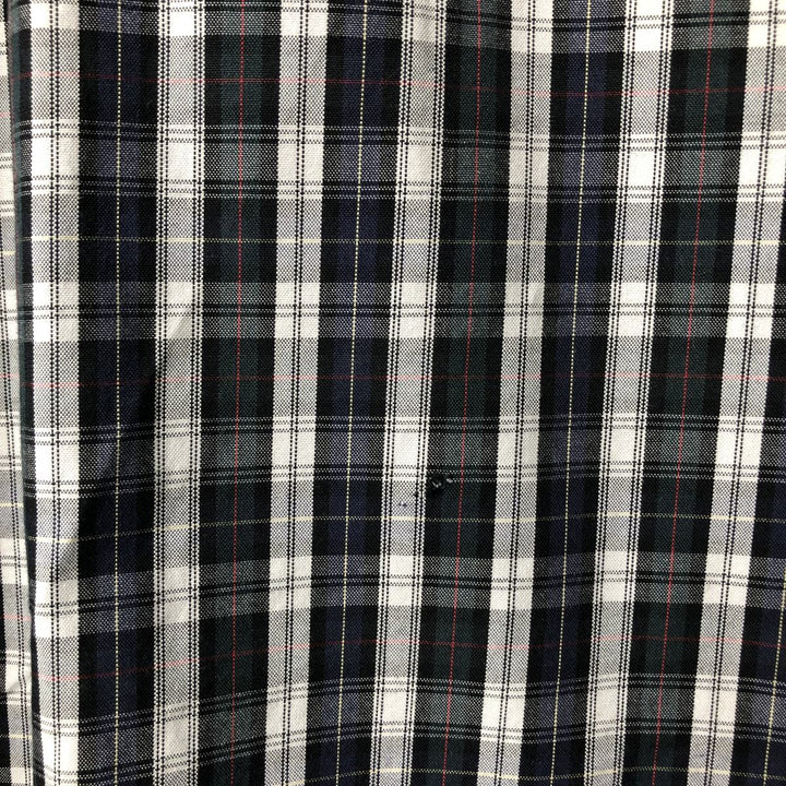 Ralph Lauren Classic Fit Long Sleeve Button Down Check Shirt Men's XL cotton white type Vintage Second Hand