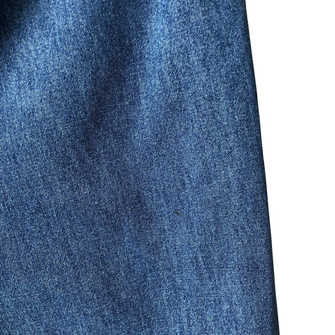 Vintage 90'S Tommy Hilfiger long-sleeved button-down denim shirt, size L, men's size L cotton blue type Vintage Second Hand