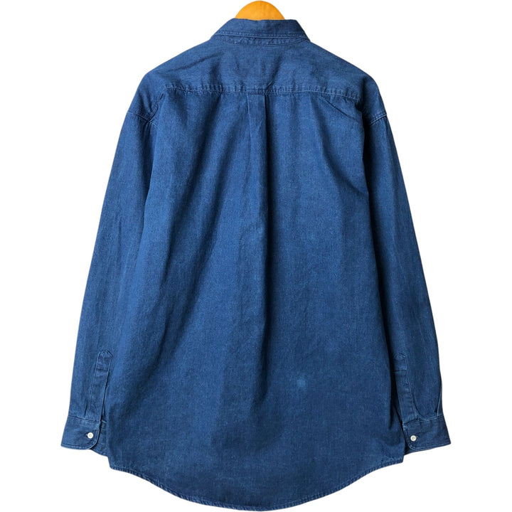 Levi's long sleeve denim shirt, men's size XL cotton blue type Vintage Second Hand