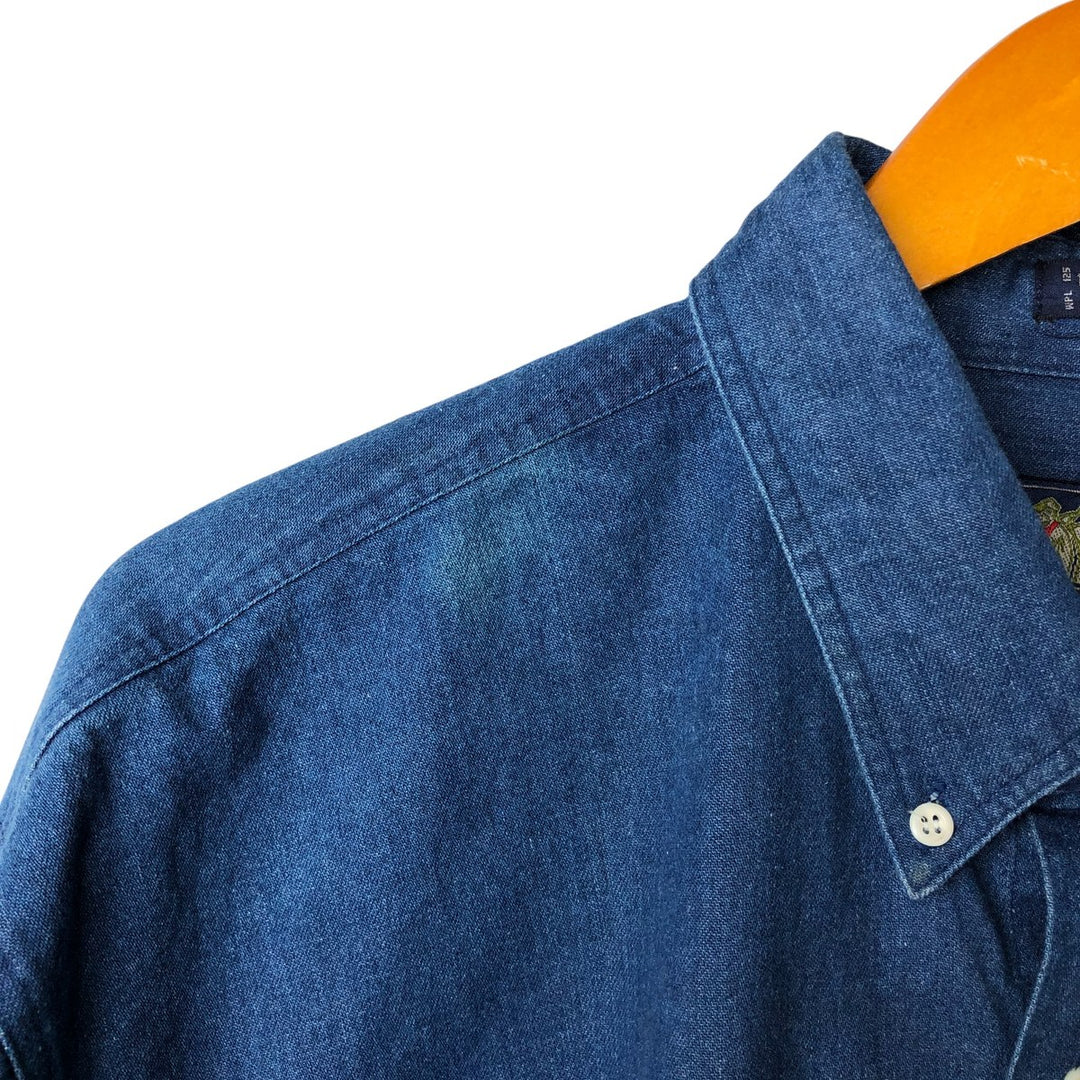 Levi's long sleeve denim shirt, men's size XL cotton blue type Vintage Second Hand