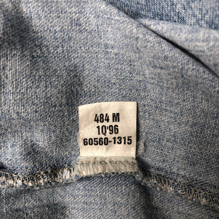 Levi's long-sleeved denim shirt, men's size M cotton Blue type light blue Vintage Second Hand