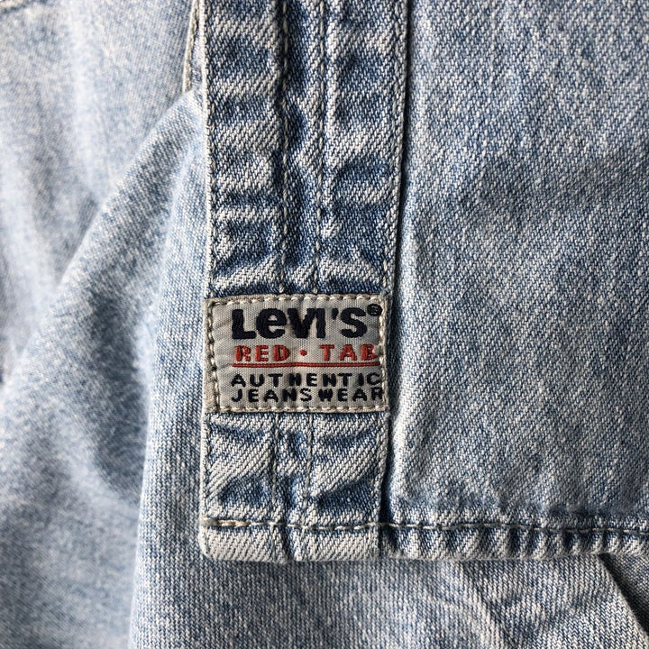 Levi's long-sleeved denim shirt, men's size M cotton Blue type light blue Vintage Second Hand