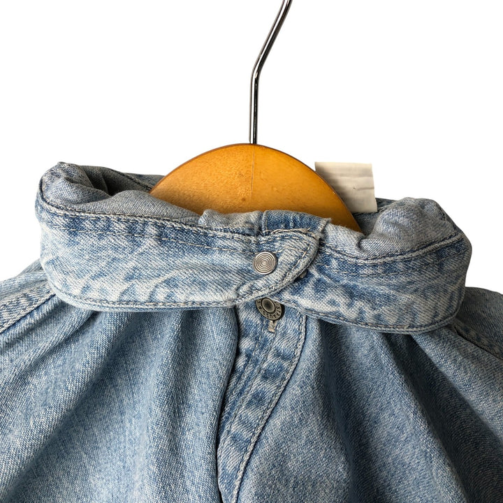 Levi's long-sleeved denim shirt, men's size M cotton Blue type light blue Vintage Second Hand