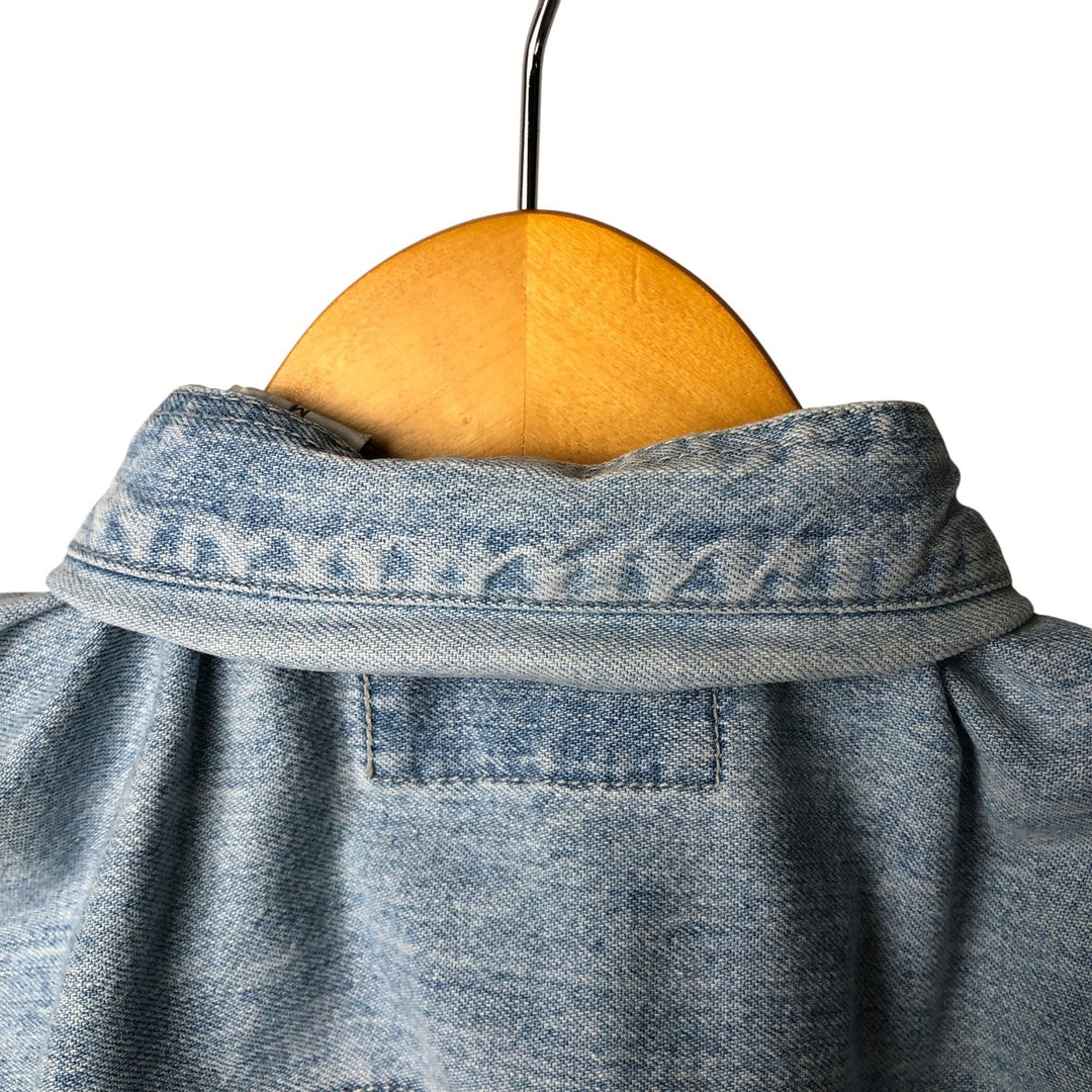 Levi's long-sleeved denim shirt, men's size M cotton Blue type light blue Vintage Second Hand