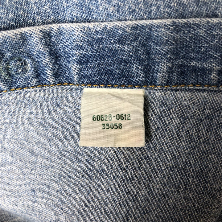 Levi's long sleeve denim shirt, men's size L cotton Blue type light blue Vintage Second Hand
