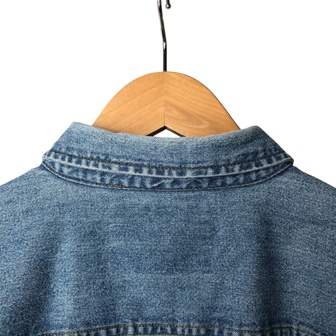 Levi's long sleeve denim shirt, men's size L cotton Blue type light blue Vintage Second Hand