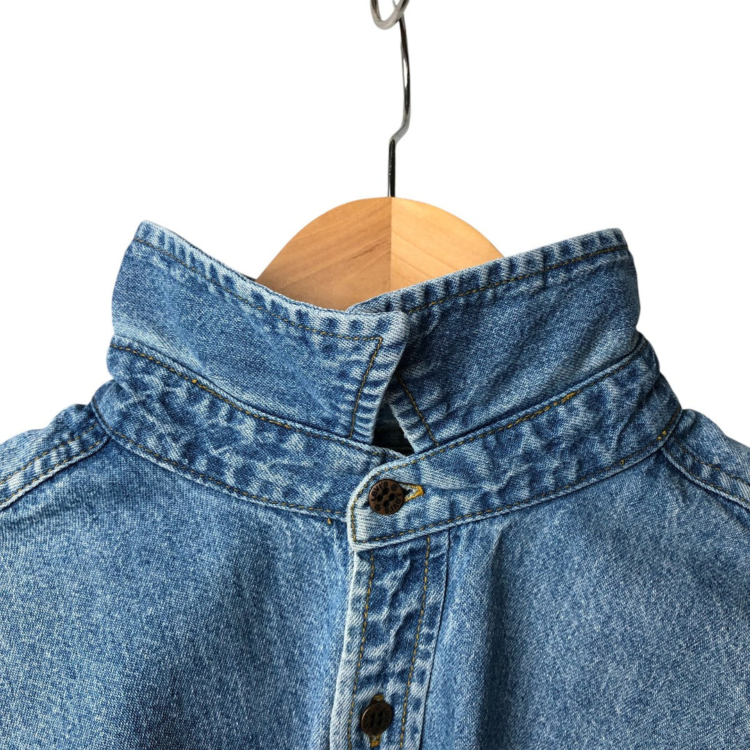 Levi's long sleeve denim shirt, men's size L cotton Blue type light blue Vintage Second Hand