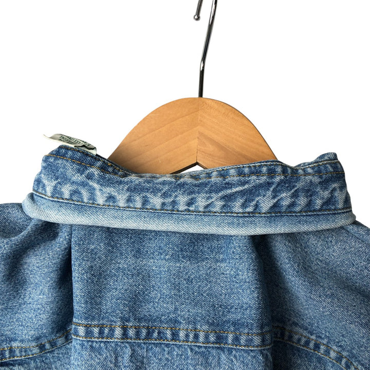 Levi's long sleeve denim shirt, men's size L cotton Blue type light blue Vintage Second Hand