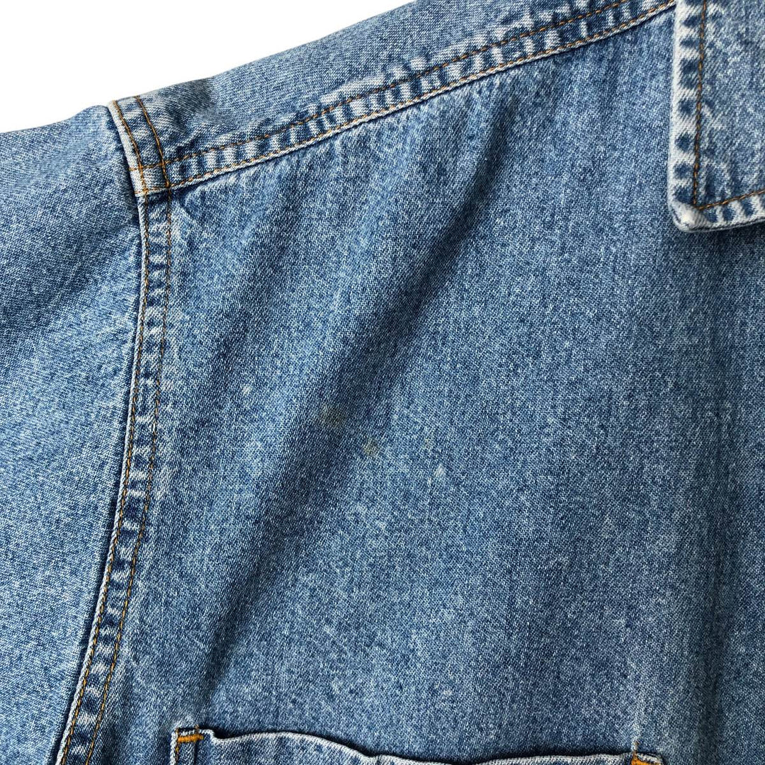 Levi's long-sleeved denim shirt, men's size M cotton blue type Vintage Second Hand