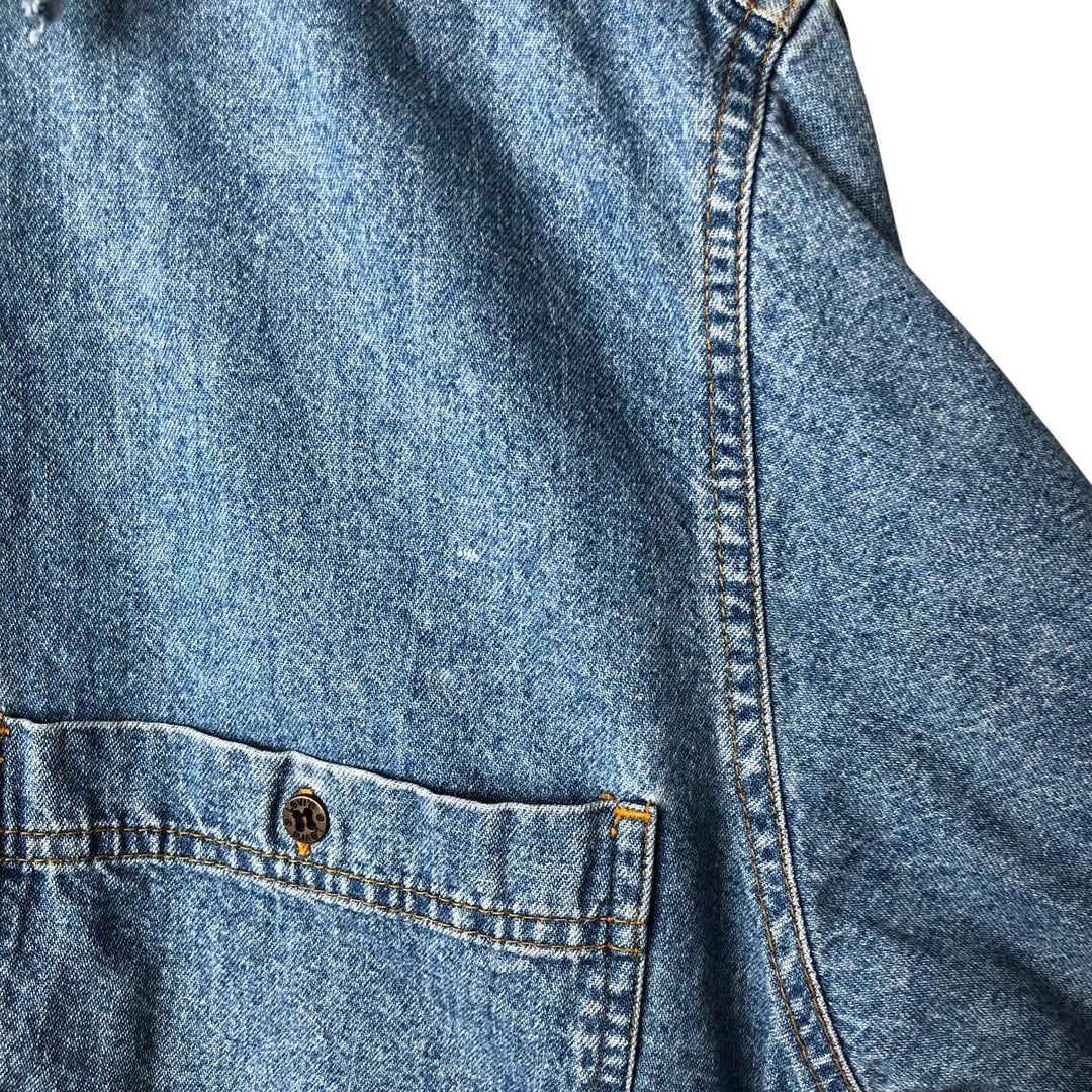 Levi's long-sleeved denim shirt, men's size M cotton blue type Vintage Second Hand
