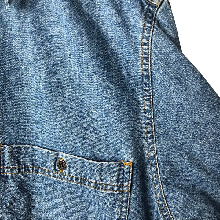 Levi's long-sleeved denim shirt, men's size M cotton blue type Vintage Second Hand