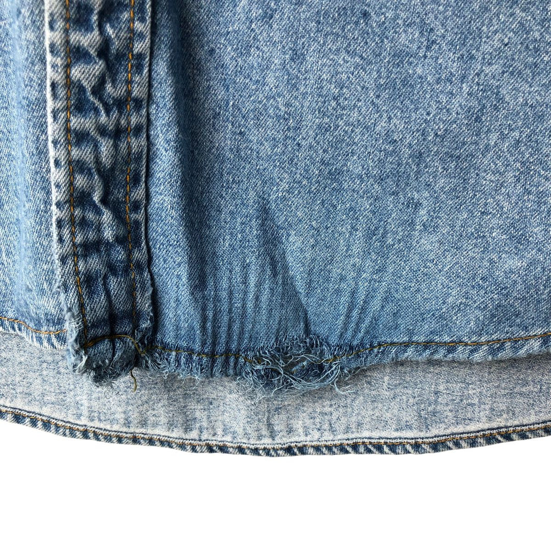 Levi's long-sleeved denim shirt, men's size M cotton blue type Vintage Second Hand