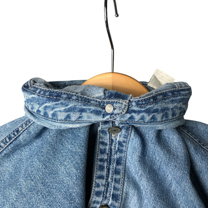 90'S Vintage Levi's Long Sleeve Denim Shirt, Men's Size Medium cotton Blue type light blue Vintage Second Hand
