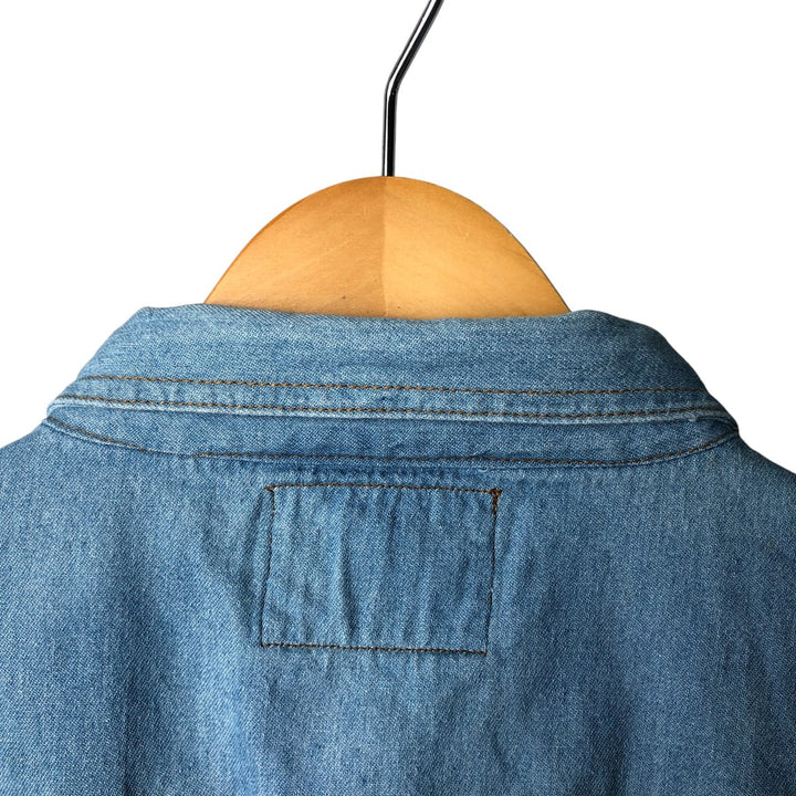 Levi's long-sleeved denim shirt, made in the USA, men's size XL cotton Blue type light blue Vintage Second Hand