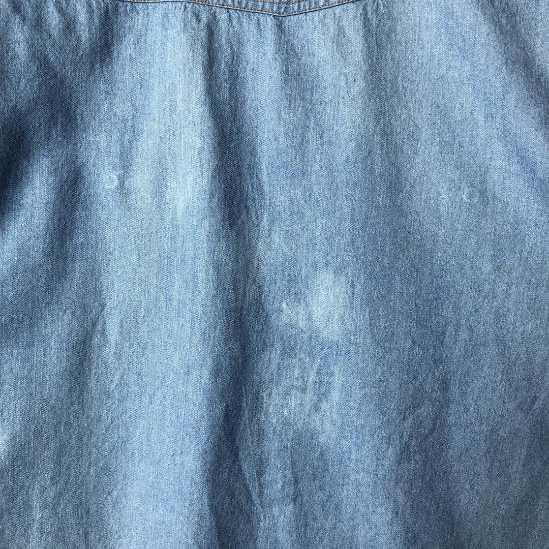 Levi's long-sleeved denim shirt, made in the USA, men's size XL cotton Blue type light blue Vintage Second Hand