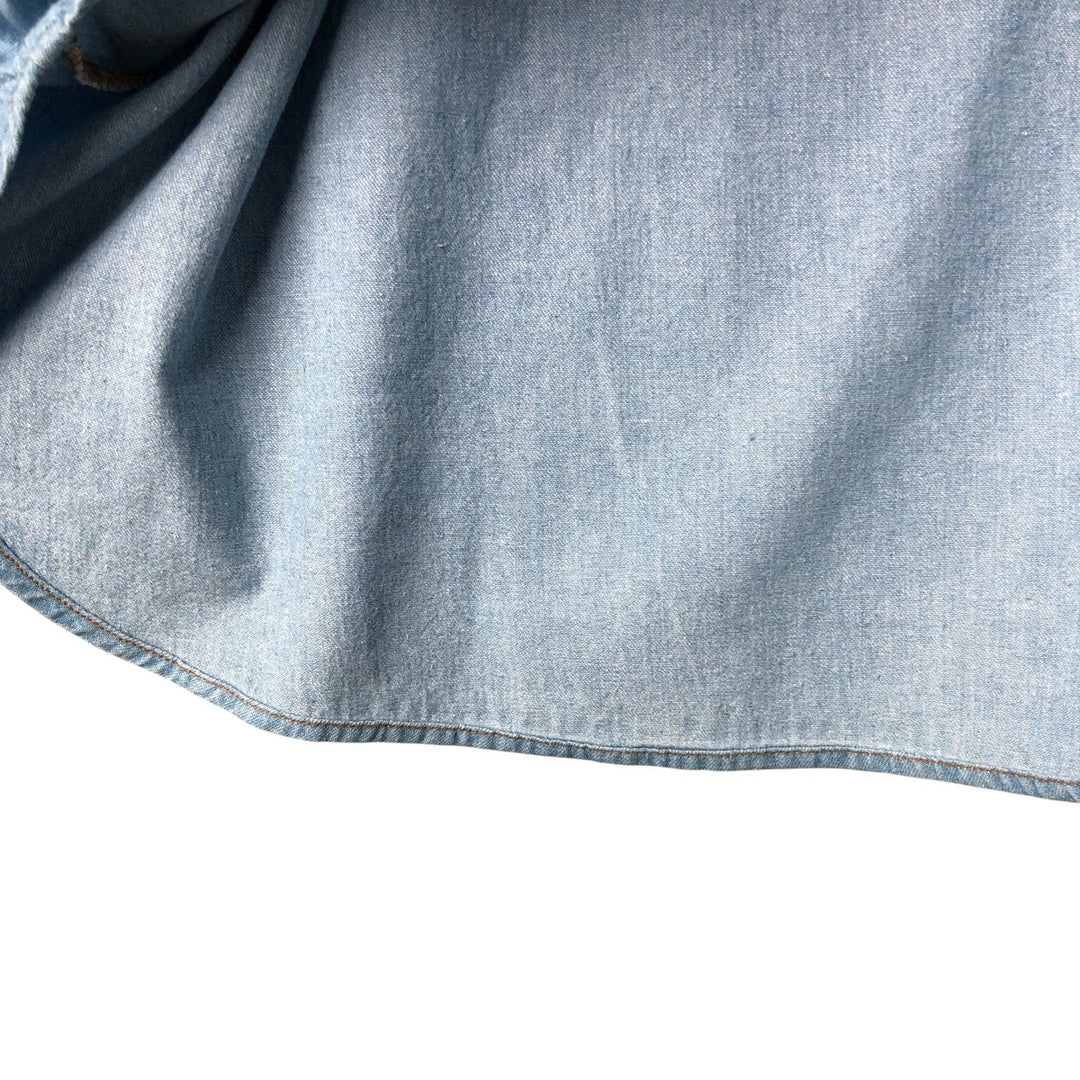 Levi's long-sleeved denim shirt, made in the USA, men's size XL cotton Blue type light blue Vintage Second Hand