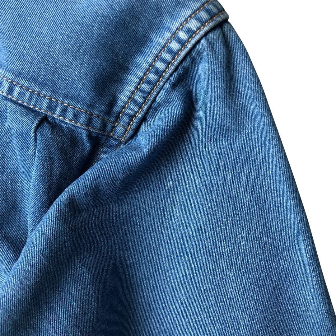 Calvin Klein Jeans One-Point Long Sleeve Denim Shirt, Men's Size M cotton Blue type light blue Vintage Second Hand