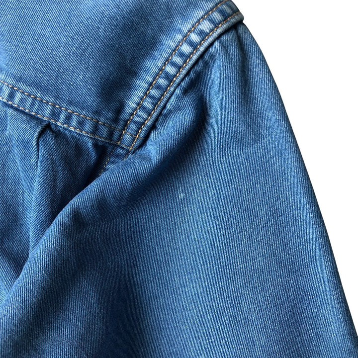 Calvin Klein Jeans One-Point Long Sleeve Denim Shirt, Men's Size M cotton Blue type light blue Vintage Second Hand