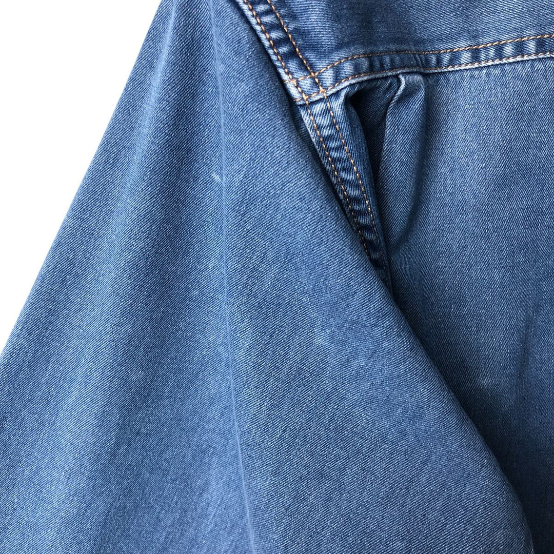 Calvin Klein Jeans One-Point Long Sleeve Denim Shirt, Men's Size M cotton Blue type light blue Vintage Second Hand