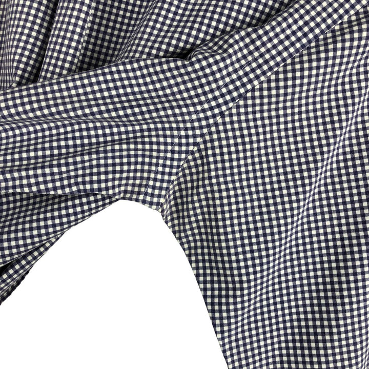 Ralph Lauren CUSTOM FIT Gingham Check Long Sleeve Button Down Check Shirt Men's L size cotton purple type Vintage Second Hand