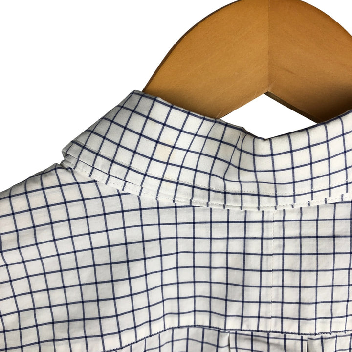 Ralph Lauren long sleeve button down check shirt, men's XL size cotton white type Vintage Second Hand