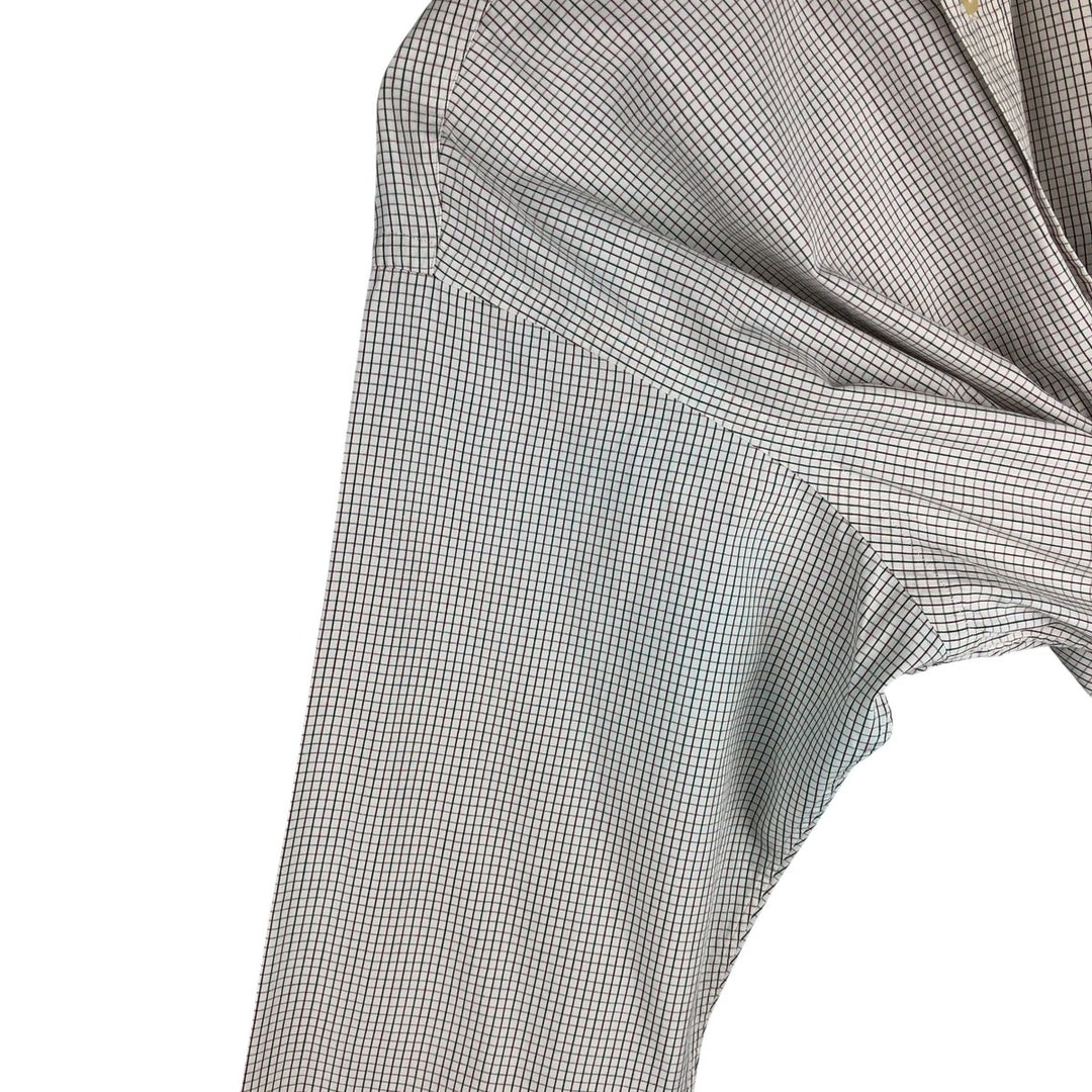 Ralph Lauren RALPH LAUREN GOLF TILDEN Long Sleeve Button Down Check Shirt Men's XL cotton white type Vintage Second Hand
