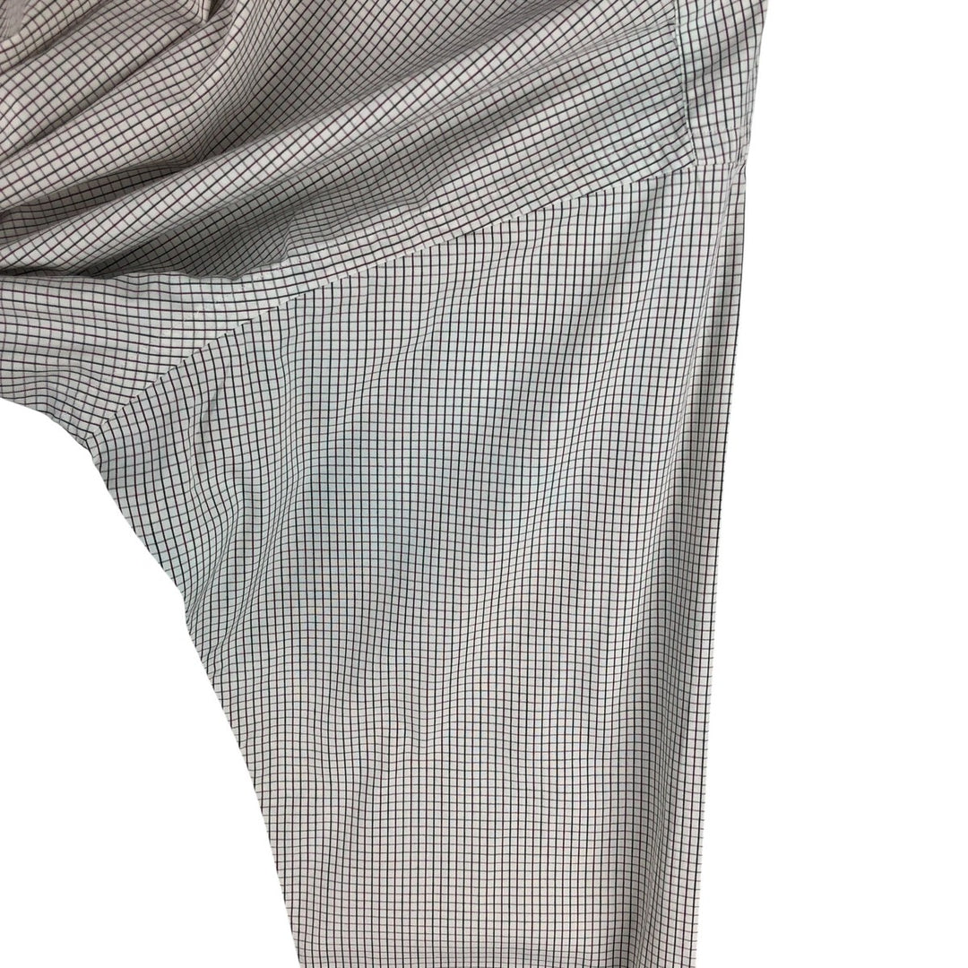 Ralph Lauren RALPH LAUREN GOLF TILDEN Long Sleeve Button Down Check Shirt Men's XL cotton white type Vintage Second Hand