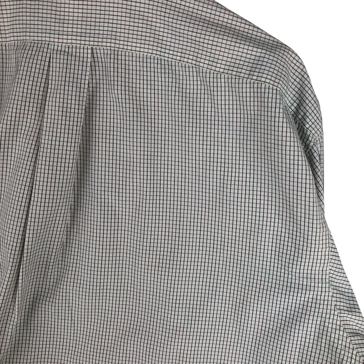 Ralph Lauren RALPH LAUREN GOLF TILDEN Long Sleeve Button Down Check Shirt Men's XL cotton white type Vintage Second Hand