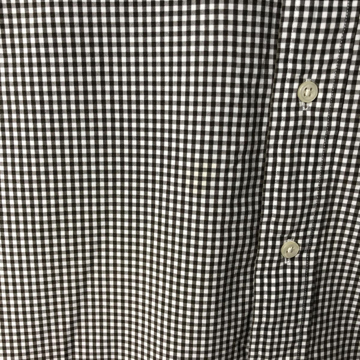 Ralph Lauren Classic Fit Gingham Check Long Sleeve Button-Down Check Shirt, Men's XL cotton brown type Vintage Second Hand