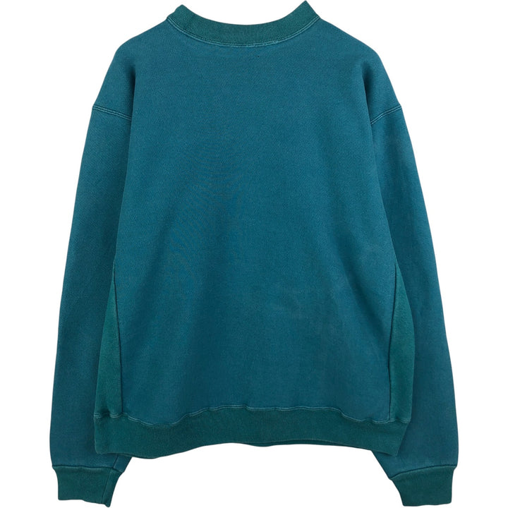 Carhartt logo sweatshirt, men's size L unclear turquoise blue Vintage Second Hand