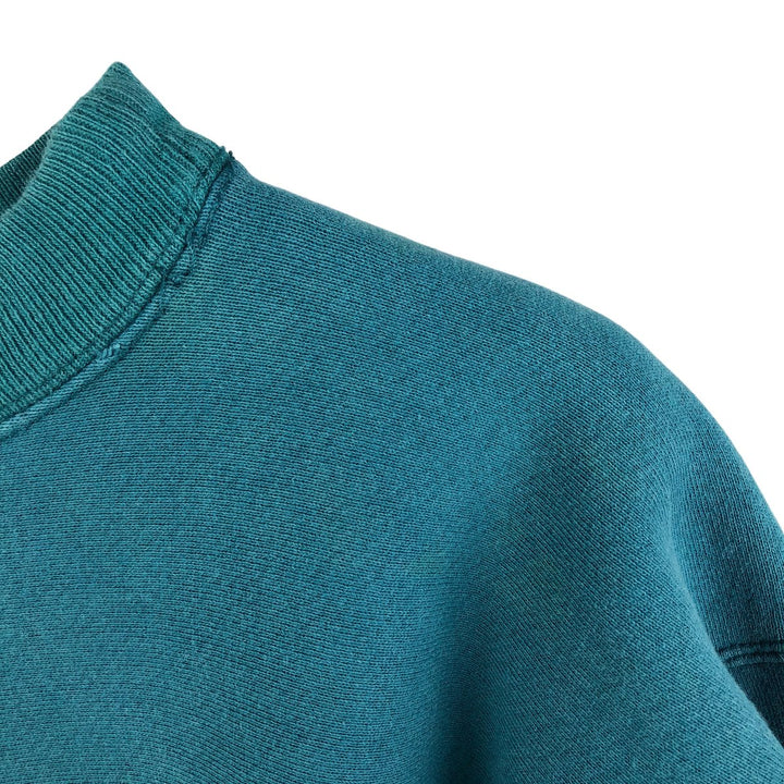Carhartt logo sweatshirt, men's size L unclear turquoise blue Vintage Second Hand