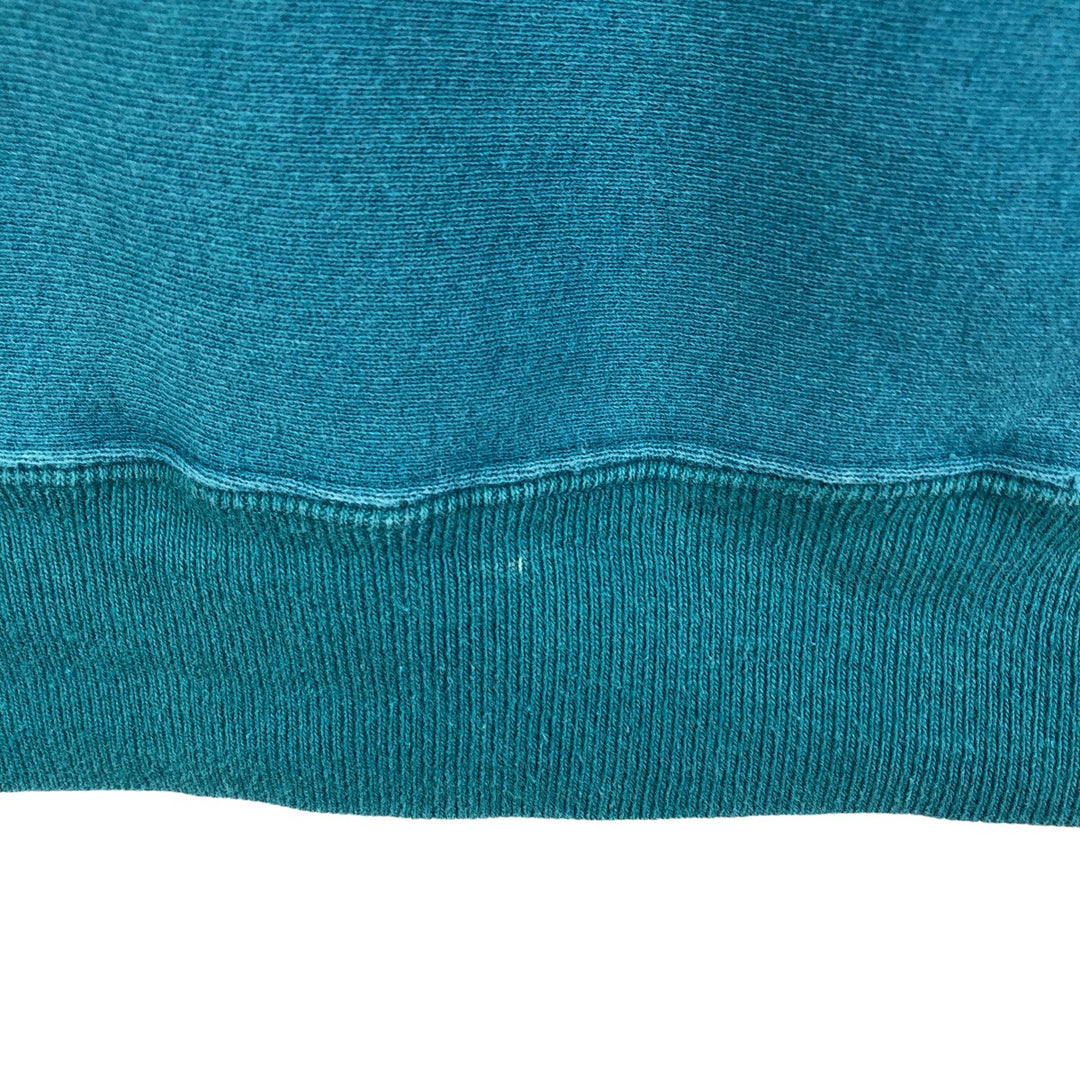 Carhartt logo sweatshirt, men's size L unclear turquoise blue Vintage Second Hand