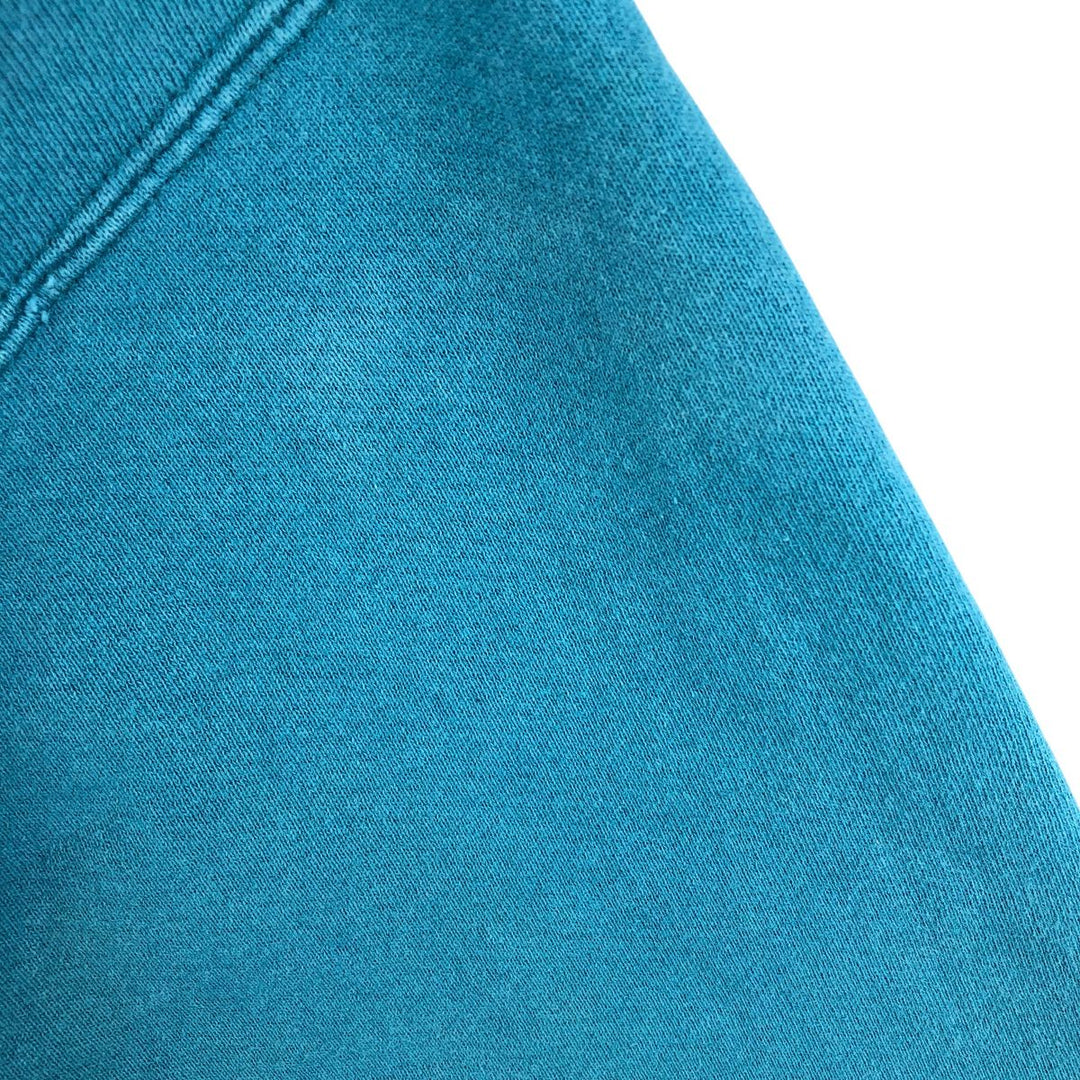 Carhartt logo sweatshirt, men's size L unclear turquoise blue Vintage Second Hand
