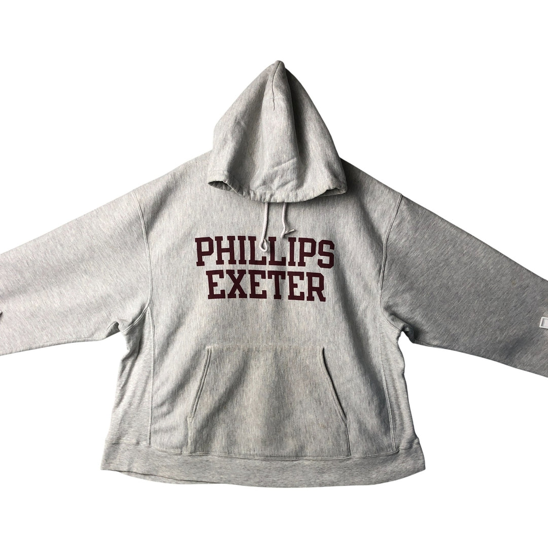 2000'S Champion College Sweatshirt Pullover Hoodie, Men's XL cotton gray type Vintage Second Hand