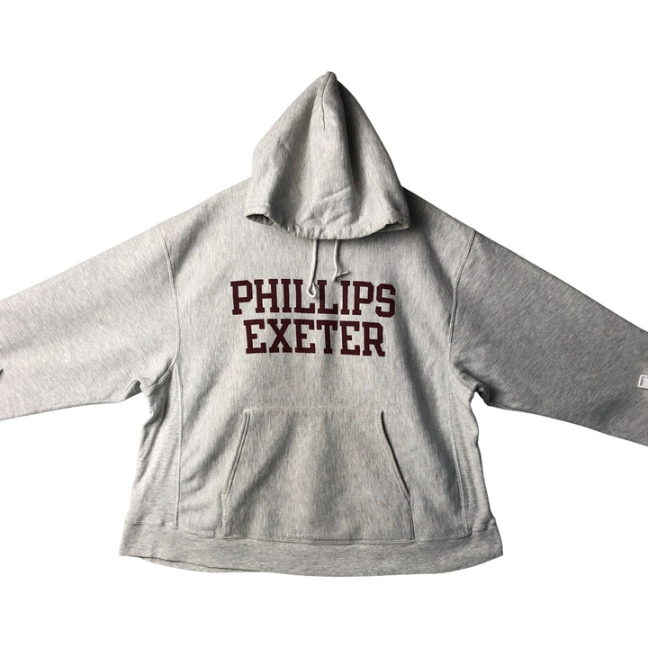 2000'S Champion College Sweatshirt Pullover Hoodie, Men's XL cotton gray type Vintage Second Hand