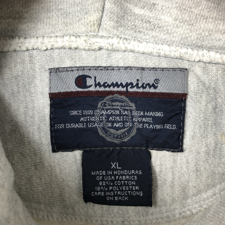 2000'S Champion College Sweatshirt Pullover Hoodie, Men's XL cotton gray type Vintage Second Hand