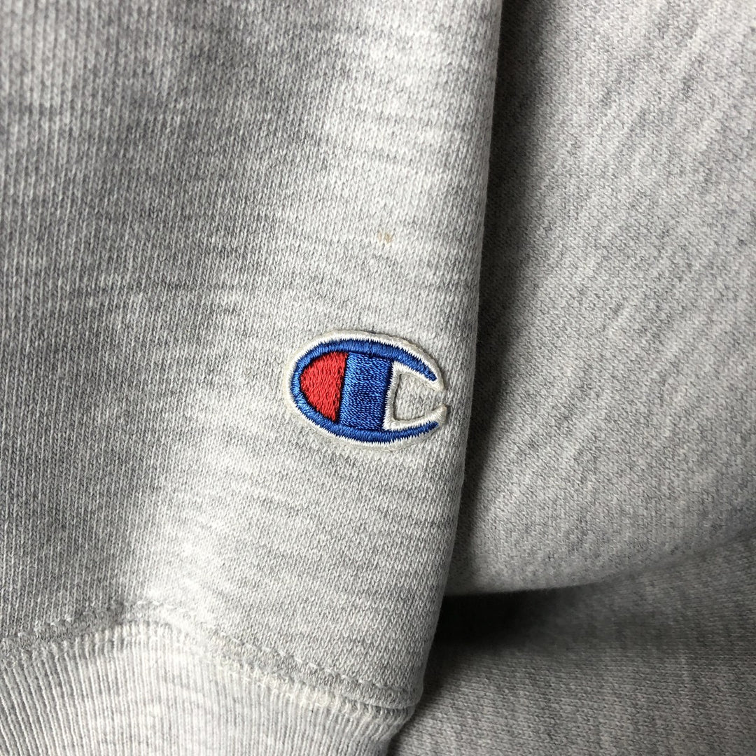 2000'S Champion College Sweatshirt Pullover Hoodie, Men's XL cotton gray type Vintage Second Hand