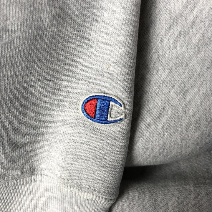 2000'S Champion College Sweatshirt Pullover Hoodie, Men's XL cotton gray type Vintage Second Hand