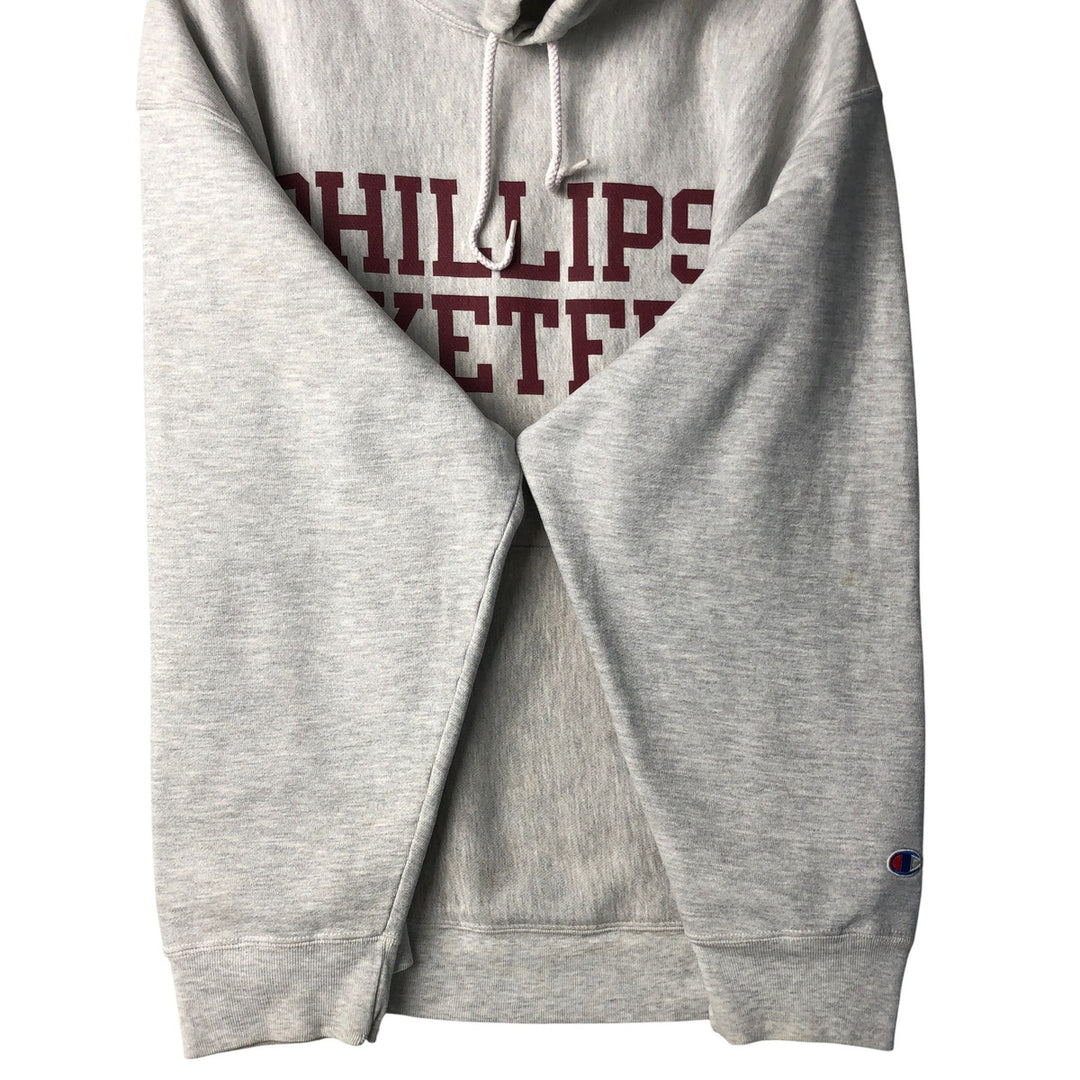 2000'S Champion College Sweatshirt Pullover Hoodie, Men's XL cotton gray type Vintage Second Hand