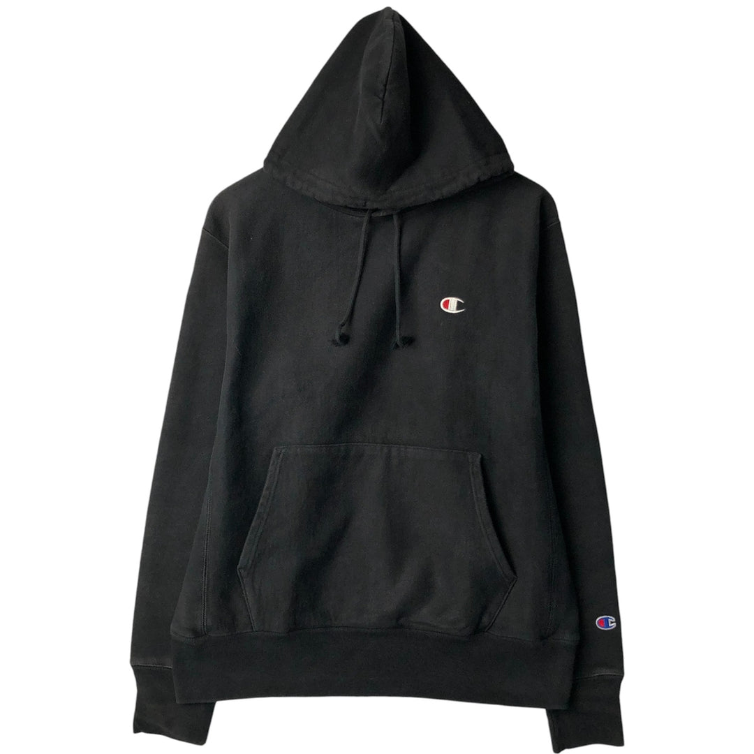 Champion REVERSE WEAVE Reverse Weave Sweat Pullover Hoodie Men's M cotton black type Vintage Second Hand