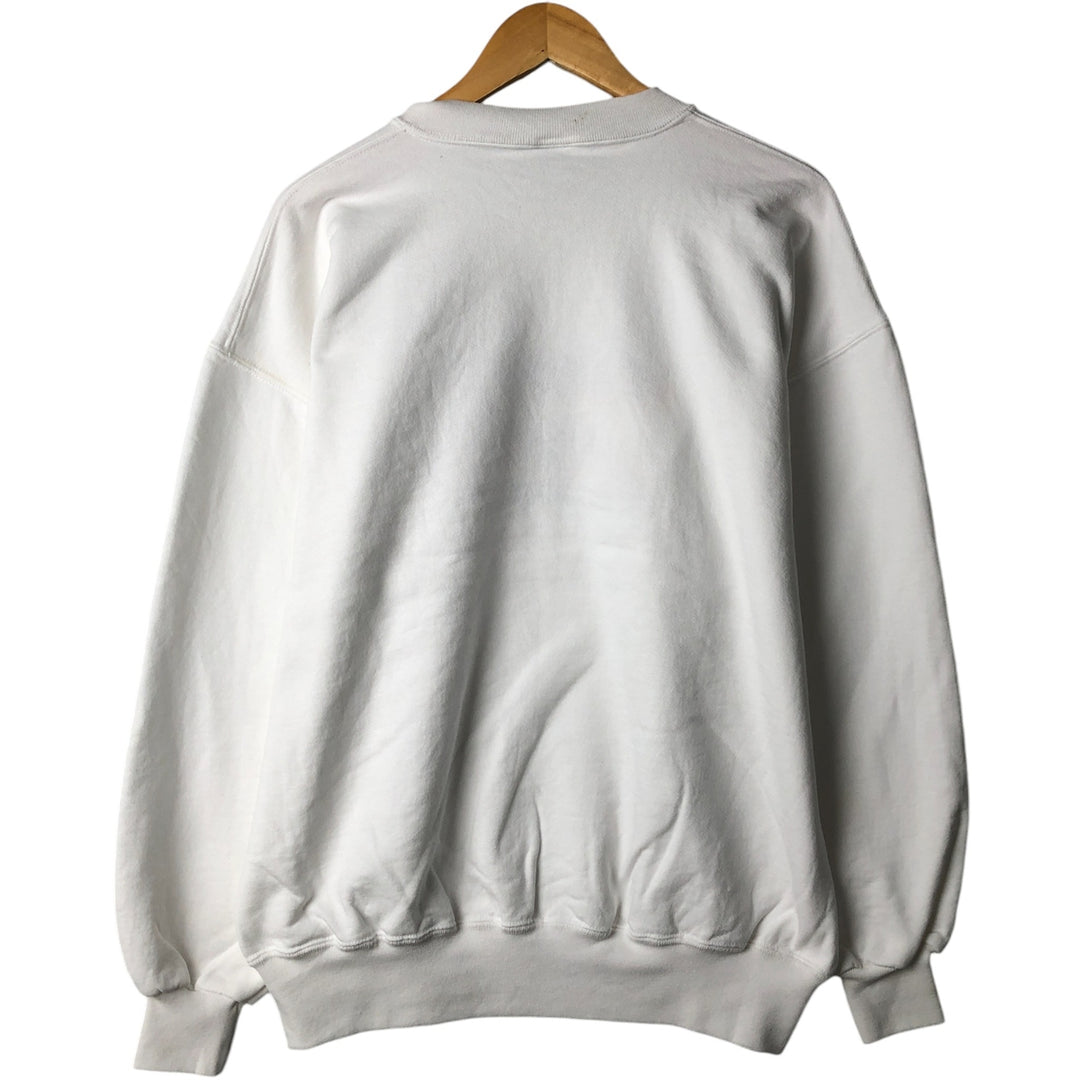 Vintage 90'S Crazy Shirt logo sweatshirt, made in the USA, size L, men's cotton white type Vintage Second Hand